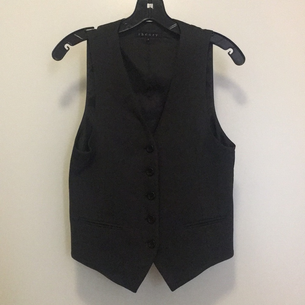 Theory Charcoal Vest